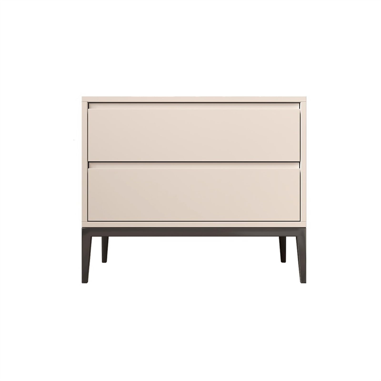 Zhaoj24-05 Nachtschrank Weiß/grau/beige Lagerschrank mit Schubladen, Massivholz Nachttisch Schrank for Wohnzimmer, Schlafzimmer, Küche Stauraum für Schlafzimmer(Beige)