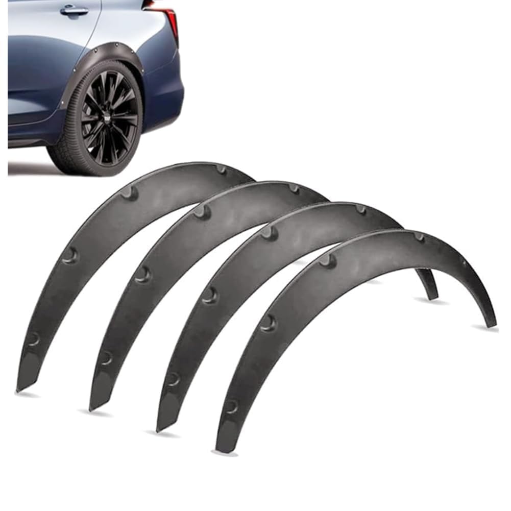 Nicoone 4Pcs Auto kotflügelverbreiterungen,80cm Universal Verbreiterung Kotflügel,Kotflügel Fender Flares Bögen Rad Augenbraue Protector