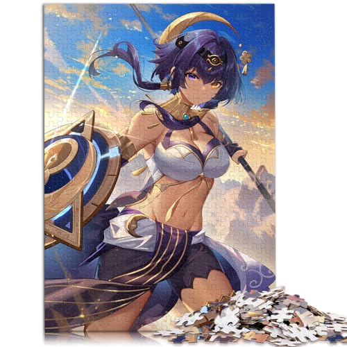 Spielgeschenk-Puzzle Genshin Impact Candace Schwieriges, anspruchsvolles Puzzle 1000-teiliges Holzpuzzle zum Stressabbau Schwierige Herausforderung 1000 Teile (50 x 75 cm)