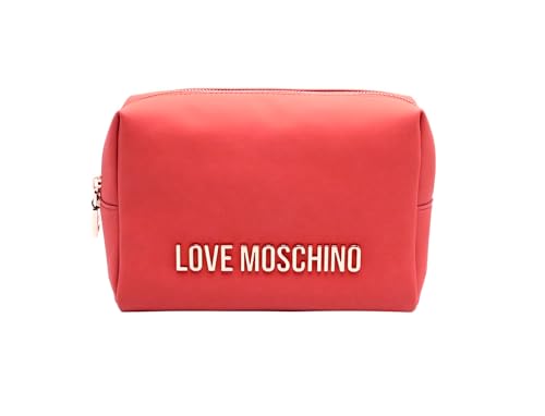 Love Moschino Kulturbeutel mit Reißverschluss JC5309 rot 22,5 x 15 x 7 cm, rot, Modern