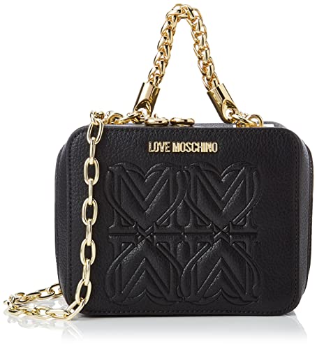 Love Moschino Damen Jc4334pp0fkc000 Umhängetasche, Schwarz, Einheitsgröße