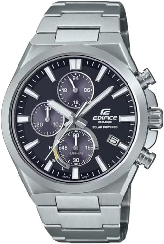 Casio Herren Analog Quarz Uhr mit Edelstahl Armband EFS-S630D-1AVUEF