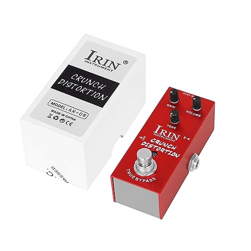 Crunch Distortion Gitarreneffektpedal Mini Single E-Gitarre mit Intensitätsratensteuerung True Bypass Gitarrenpedale