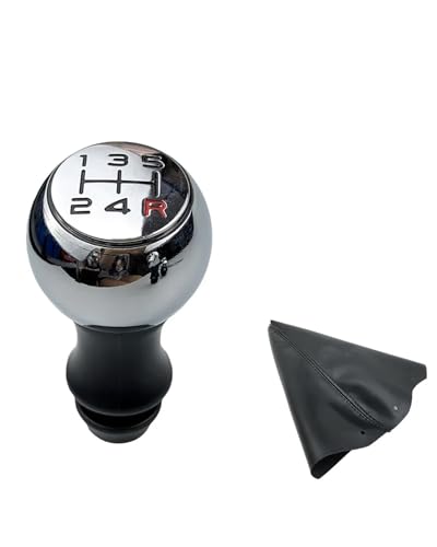 Schaltknauf Für Peugeot 106 206 306 406 107 207 307 407 301 308 2008 3008 C2 Mattchrom Auto Schaltknauf Hebel Shifter Hand Stick Shift knob(Chrome Black Red)