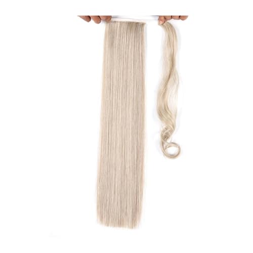 Pferdeschwanz Haarteil Lange, gerade Pferdeschwanz-Verlängerung, 55,9 cm, Wickel-Pferdeschwanz, natürliche synthetische Haarverlängerungen, for Anklipsen, gerades Pferdeschwanz-Haarteil for Frauen Pfe