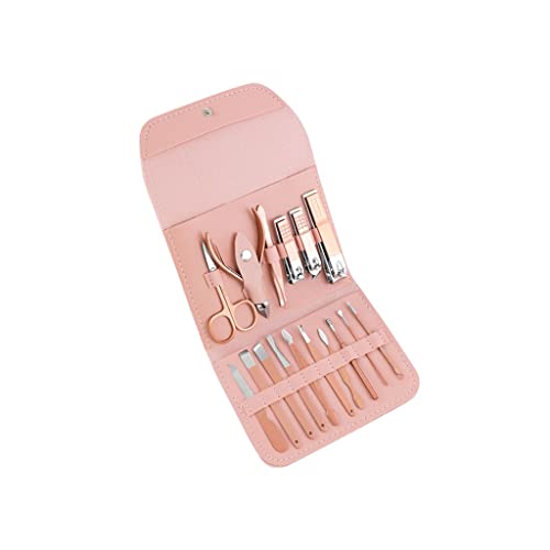 Zehennagelknipser 16-teilige Maniküre Set Personal Care Nail Clippers Set Professionelle Pediküre Set Beauty Set Männer und Frauen Geschenk Nagelpflege Nagelknipser-Set (Color : D-16-piece Set)