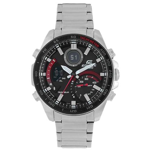 Casio Herren Quarz Uhr mit Edelstahl Armband ECB-900DB-1AER