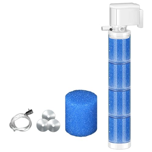 KAKASEA Aquariumfilter, leiser Aquariumsfilter, biochemischer Filter für Aquarien, interner Aquariumfilter