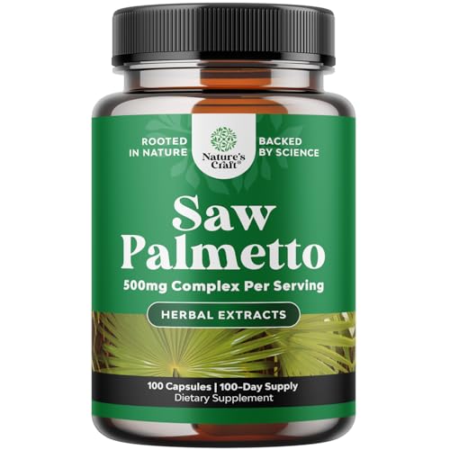 Pure Saw Palmetto Extrakt Kapseln - Verbessertes Haarwachstum Ergänzung mit Sägepalme für Frauen und Männer - Sägepalmekapseln mit Haarvitaminen für schnelleres Haarwachstum für Männer und Frauen