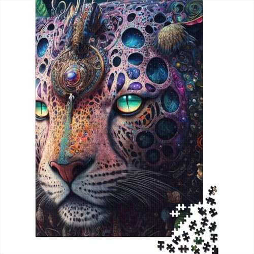 1000 Teile für Erwachsene, schwierige Puzzles, magischer Jaguar für Erwachsene, 1000 Teile Puzzlespiel, Spielzeug für Erwachsene, Familienpuzzle, Geschenk (Größe 75x50cm)