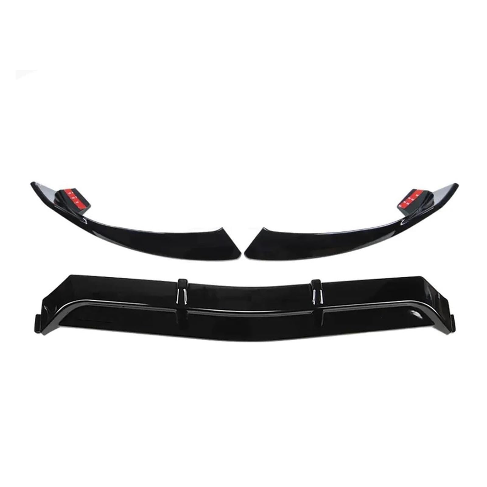 Frontspoiler Lippe Für Benz Für W205 2015 2016 2017 2018 Front Stoßstange Unten Splitter Lip Spoiler Diffusor Körper Kit Frontstoßstange Spoiler(Glossy Black)