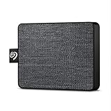 Seagate One Touch SSD, tragbare externe SSD 500GB, 2.5 Zoll, USB 3.0, PC & Mac, schwarz, inkl. 3 Jahre Rescue Service, Modellnr.: STJE500400