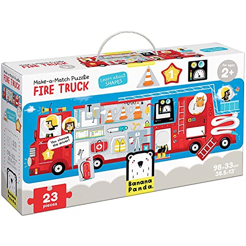 Banana Panda 49044 Fire Truck, Shapes Puzzle, zuordnungsaktivität, Spiel