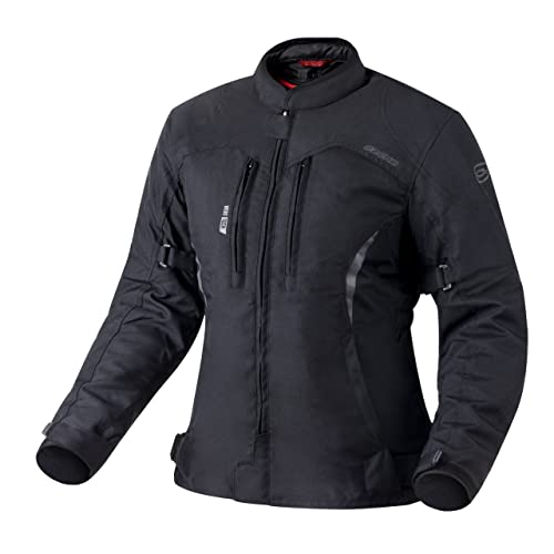 Ozone Delta IV Lady Textil Motorradjacke für Frauen Membran Ellbogen und Schultern Protektoren 3 Lüftungskanäle Reflektierende Elemente 4 Taschen