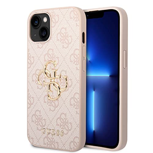 Guess GUHCP15S4GMGPI Hülle für iPhone 15 6.1" Rosa hardcase 4G Big Metal Logo