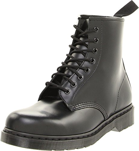 Dr. Martens 1460 MONO Smooth BLACK, Unisex-Erwachsene Combat Boots, Schwarz (Black), 48 EU (13 Erwachsene UK)