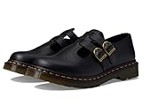 Dr. Martens Damen Vegan 8065 Mary Jane Flat, Black Felix Rub Off, 38 EU