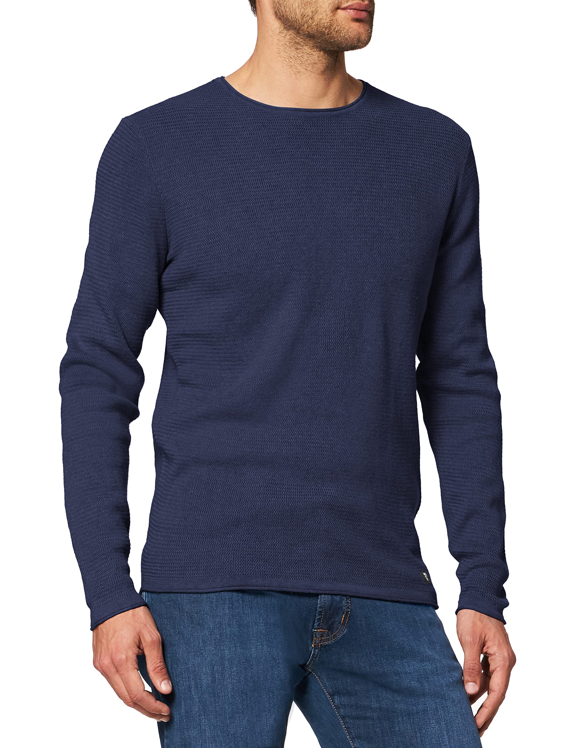 TOM TAILOR Denim Herren Crewneck Strickpullover