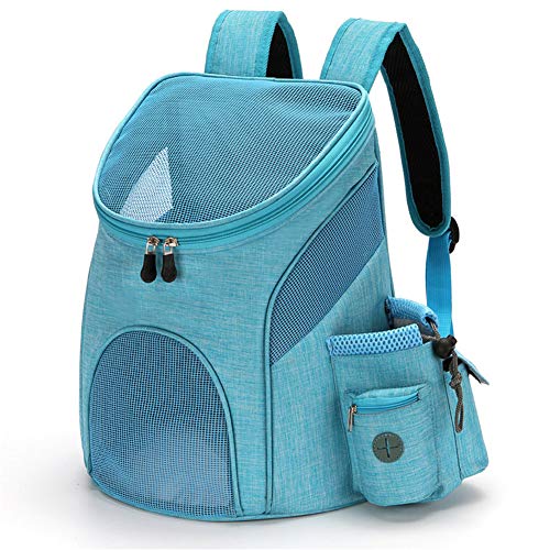 Rysmliuhan Shop Katzenrucksack Hunderucksack Hundeträger Handtasche Pet Travel Carrier Verstellbarer Hunderucksack Hunderucksackträger Welpenträger Blue