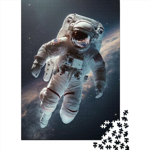 Das Astronauten-Holzpuzzle für Erwachsene und Teenager mit 500 großen Teilen ganze Familie und die (Größe 20,47 x 14,96 Zoll)