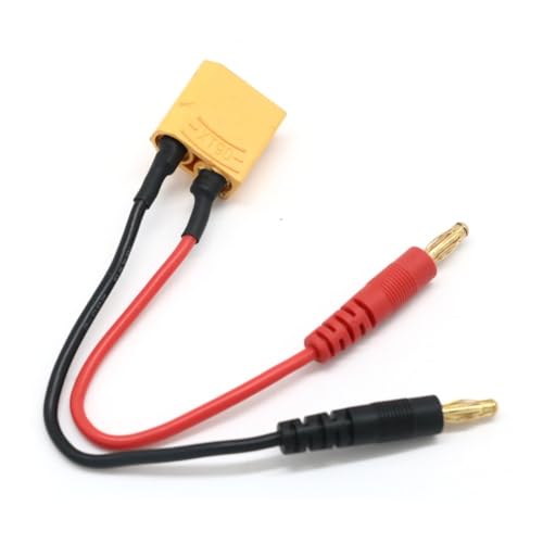 LSFWJP 20 cm XT30 XT60 XT90 T-Stecker Ladekabel auf 4,0 mm Bananenstecker Ladekabel Silikondraht 14 AWG for Lipo-Akku (Color : 4.0 to XT90)