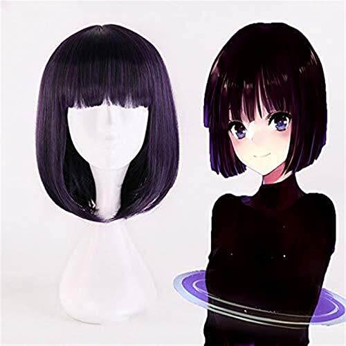 LINLINCD-Anime Coser Anime Sailor Moon Cosplay Perücken Sailor Saturn Cosplay Perücke Hitzebeständige Synthetische Perücke Halloween Karneval Party Frauen Cosplay Perücke