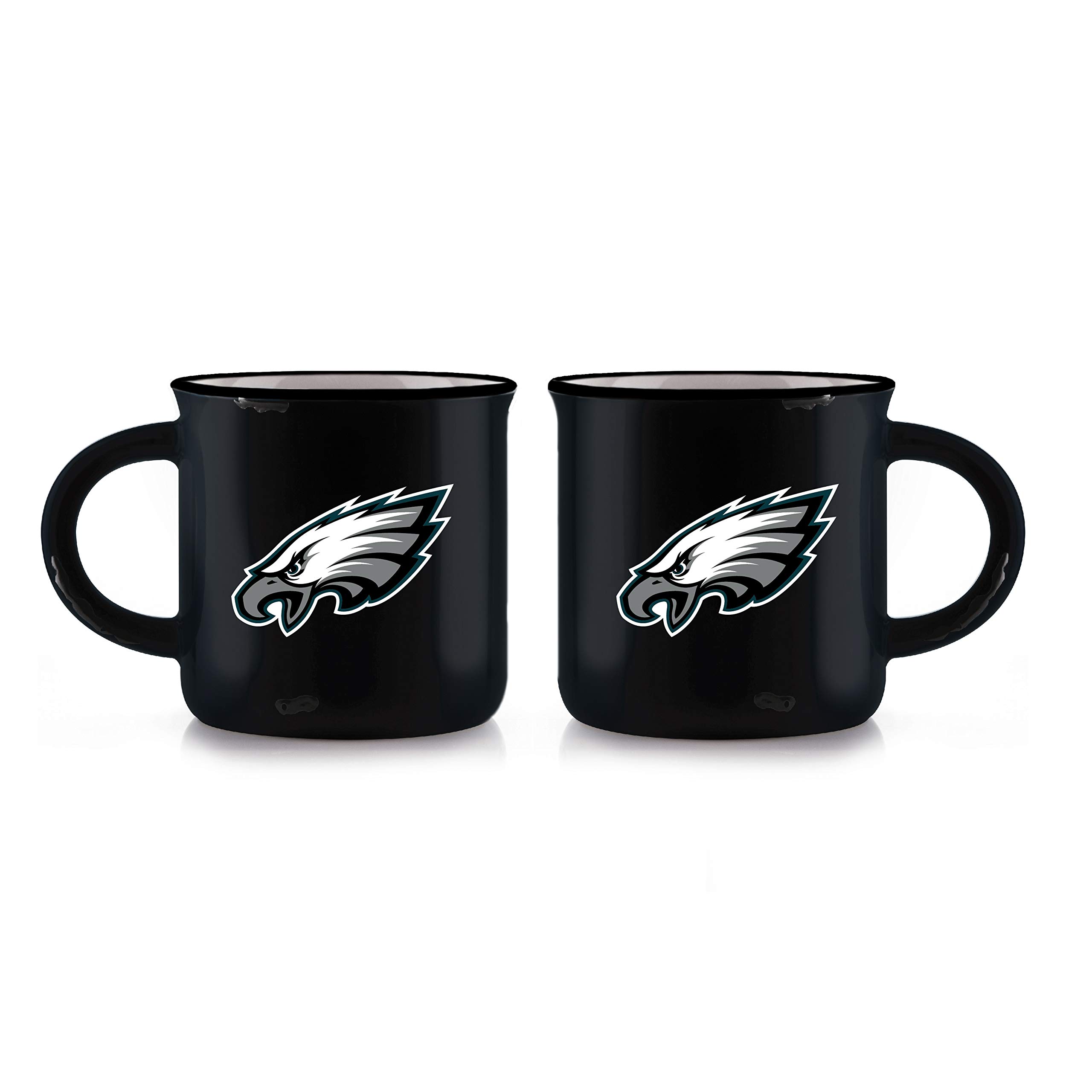 Duck House NFL Philadelphia Eagles Unisex-Tasse aus feinem Porzellan, Vintage-Stil, weiß, 340 ml