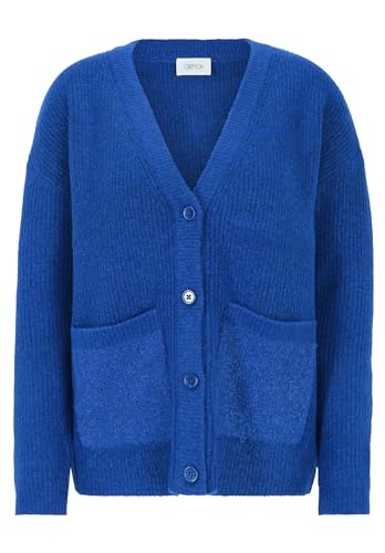 Cartoon Damen Casual-Strickjacke mit Knopfleiste Blue Melange,36