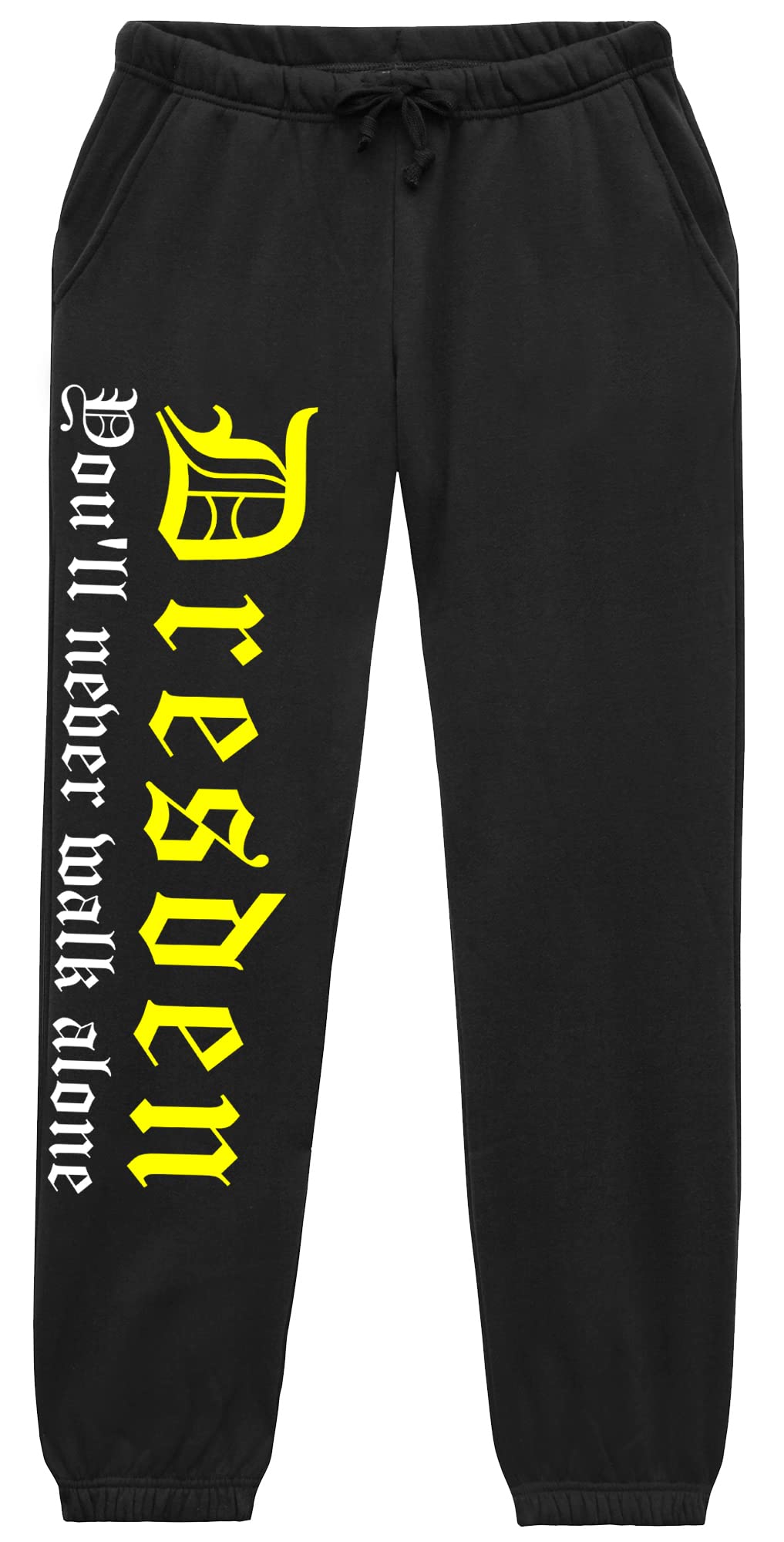 Dresden Never Walk Alone Jogginghose | Dresden Hose Herren Fussball Ultras Sport Freizeit | (L)