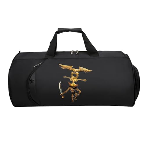 Overlo-rd Cabin Bag Anime, Reisetasche Faltbar Kabinengepäck, HandgepäCk füR Weekender Herren Damen Flugzeug(Black 15)