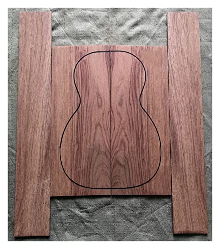 Gitarrenkörper Rosiewood-Rücken- Und Seitenteile Massivholzfurnier Kleines Gitarrenmaterial Gitarrenkörper (Color : 15)