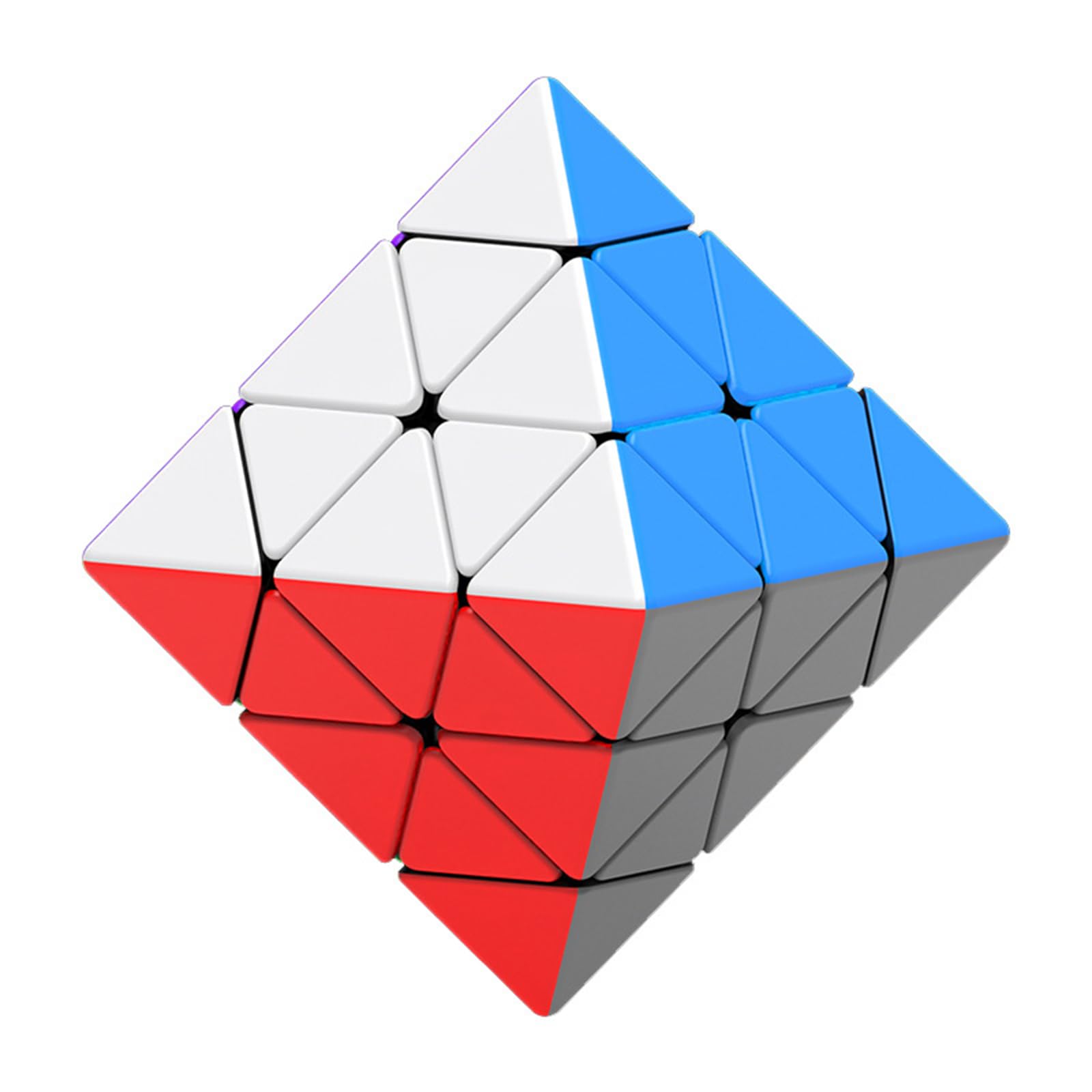 ZIDDAR Magnetischer Rotierender Oktaeder Geschwindigkeitswürfel Selbstklebend 3 X 3 FTO Puzzle Magischer Würfel Für Denksportaufgaben Angst Reduzieren Spielzeug