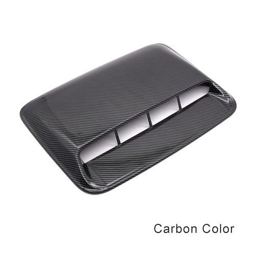 Induktion Schlauch Kit Universal Hood Scoop Vent Lufteinlass Abdeckung Dekorative Kühlergrill Einlass Trim Für Auto Motor Zubehör Turbo Motorhaube Auto Luftansaug(Carbon Color)