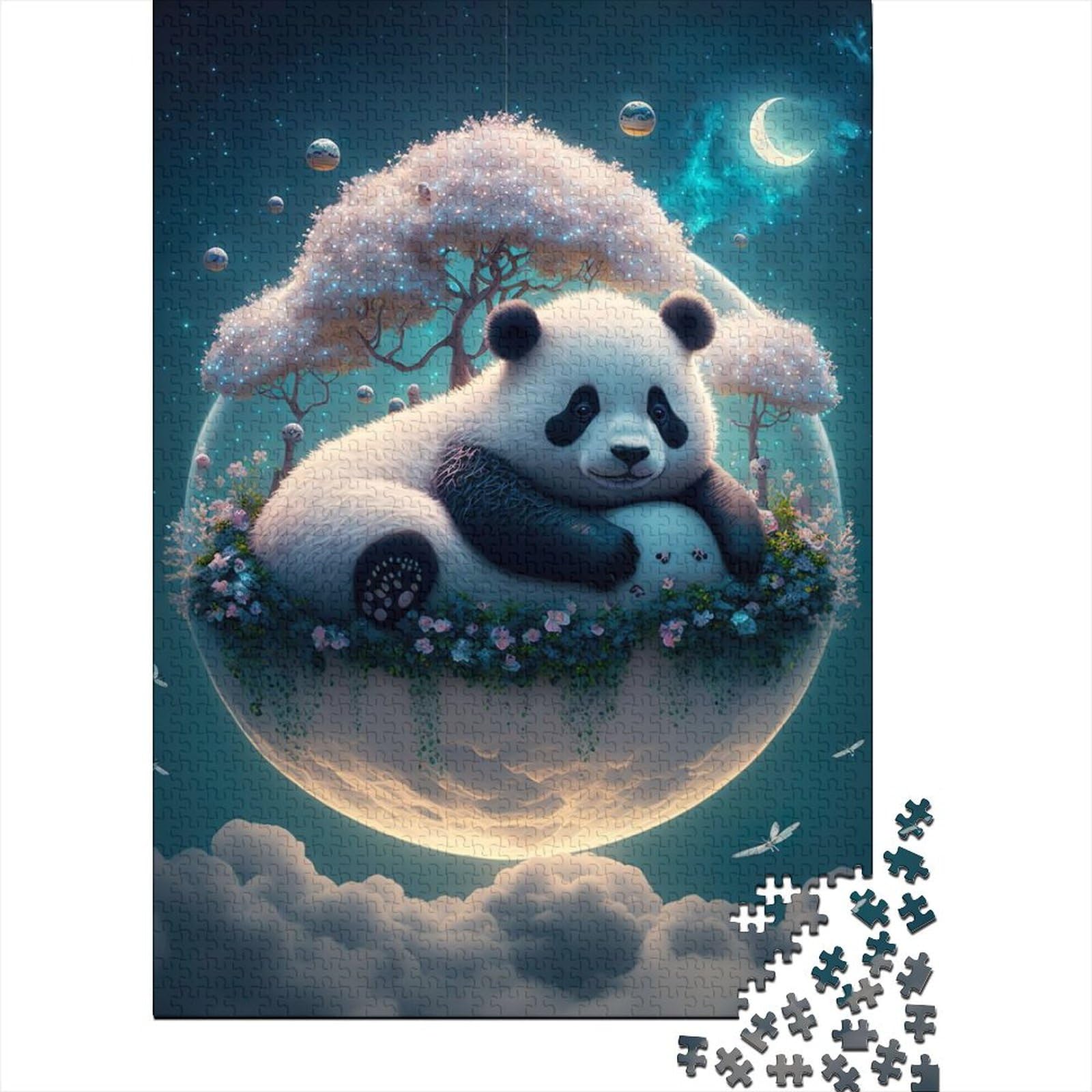 Majestätisches Pandabär-Puzzle für Erwachsene Teenager. 500-teiliges Puzzle für Erwachsene Teenager. Nachhaltiges Puzzle für Erwachsene (Größe 20,47 x 14,96 Zoll).