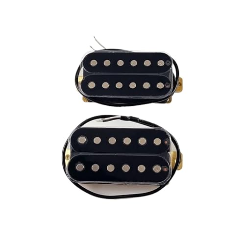 E-Gitarre Double Coil Humbucker E-Gitarre Pickup Zubehör Schwarz e gitarren tonabnehmer (Color : 1 Set)