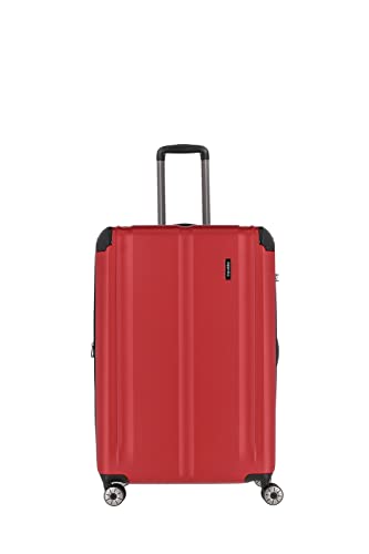 Travelite City - 4-Rollen-Trolley erw. L 77 cm rot