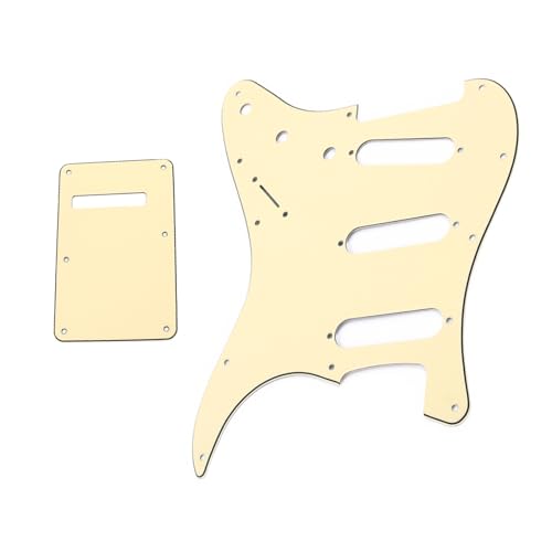 11 Löcher Gitarre Bass Pickguard 3-lagig Scratchplate Musikinstrument Standard Schutzblech Gitarre Bass 6 Saiten Modell Gitarre Gitarre Schlagbrett Sss Gitarre Schlagbrett Akustik 11 Löcher Gitarre