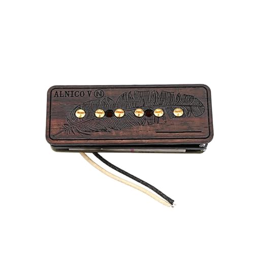 E Gitarren Tonabnehmer Rosenholz Magnethals Mittlerer Geschirr Single Coil Tonabnehmer Ersatz E Gitarren Teilen