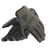 Dainese - Argon Gloves, Motorrad Handschuhe für Männer mit Knöchelschutz, Reißverschluß, Touchscreen Kompatibilität, Herren Motorrad Handschuhe XL, Weinblatt