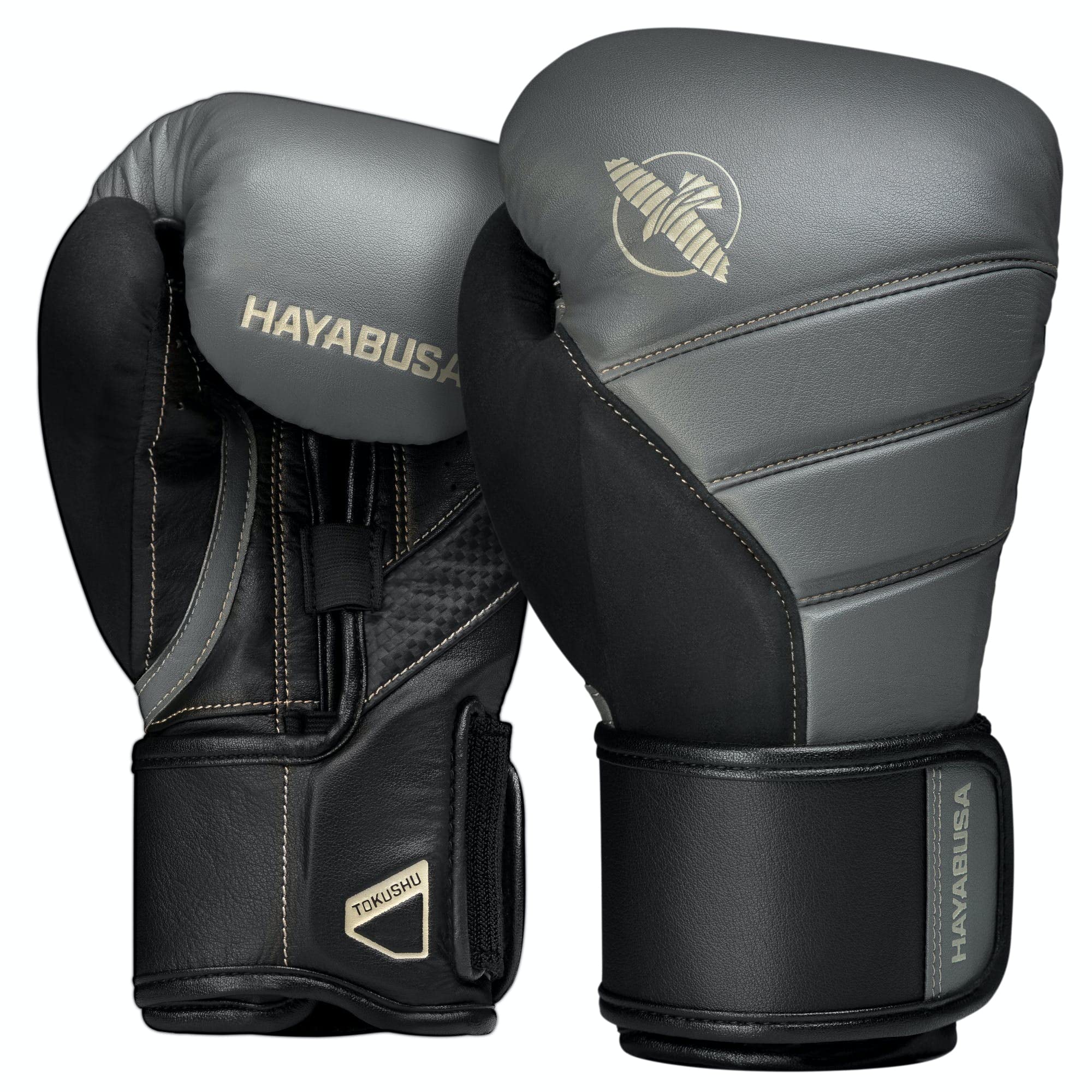 Hayabusa T3 Boxhandschuhe Boxhandschuhe Damen Herren - Anthrazit/Schwarz, 14oz