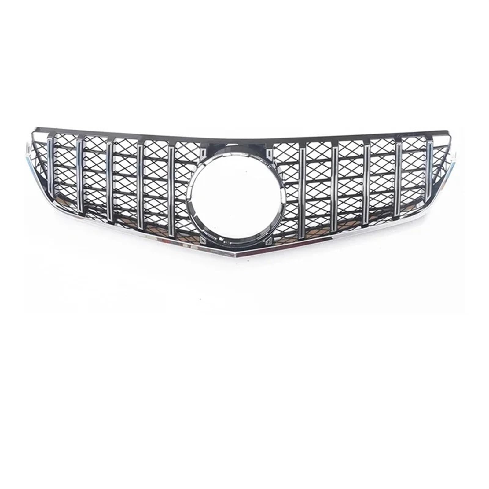 Frontgrills Für Benz E-Klasse W207 2009–2016 E200 E260 E320 E350 E400 E500 Auto Vorne Oben Stoßstange Haube Mesh Grille Front Bumper Grille(2009-2013 Silver)