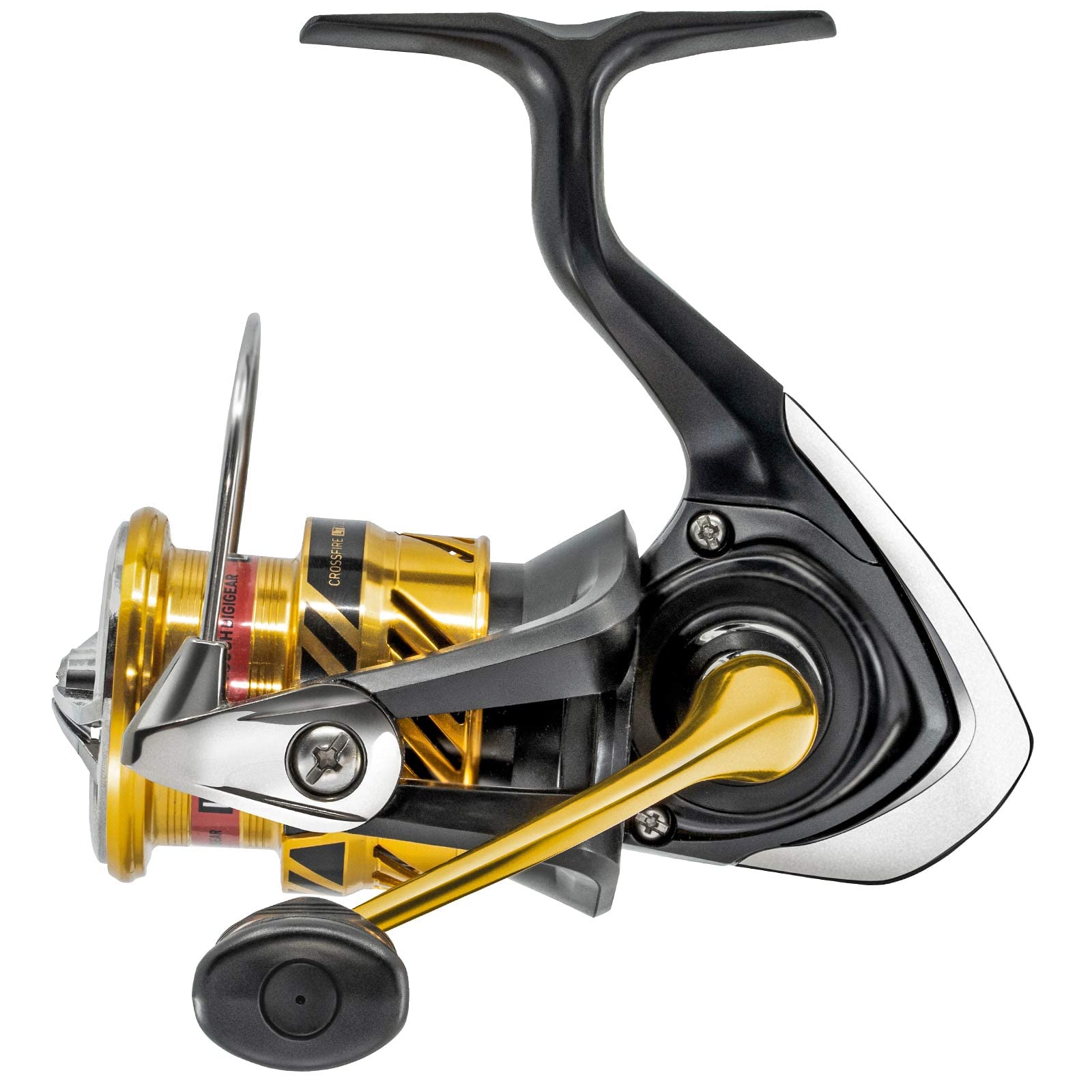 Daiwa 20 Crossfire LT 2500 4BS A - Spinnrolle, Angelrolle zum Fischen auf Zander & Barsche, Stationärrolle