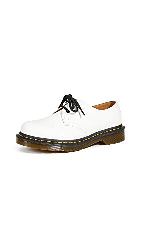 Dr. Martens Damen 3 x Eyeschuh Oxford, Weiß Smooth, 38 EU