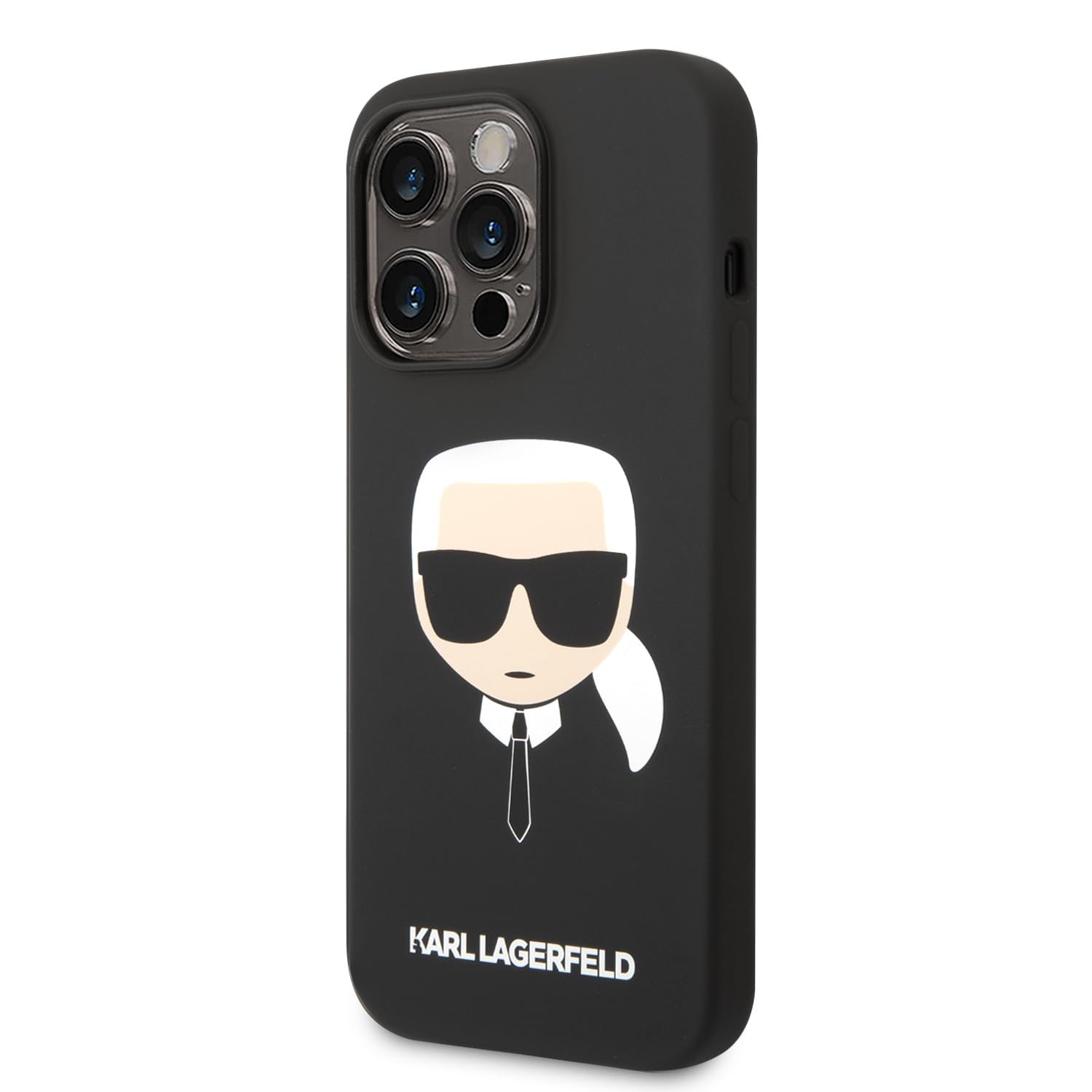 KARL LAGERFELD KLHCP14LSLKHBK Hülle für iPhone 14 Pro 6,1" hardcase Schwarz Sili