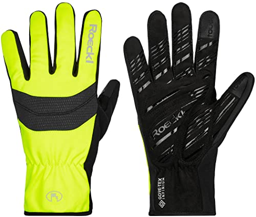 Roeckl Raiano Winter Fahrrad Handschuhe lang Fluo gelb 2023: Größe: 6