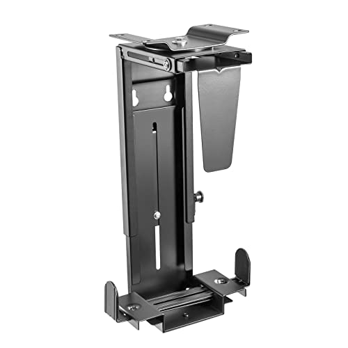 CAVO Desktop PC-Halterung CH-LOCK-360-S, drehbar um 360°, schwarz, mit Diebstahlsicherung, verstellbar für Computer bis 88 x 516 mm und 10 Kg Gewicht, Rechner Halter von SOTECH