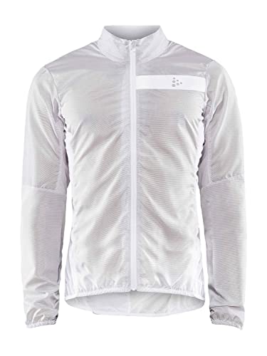 Craft - Essence Light Wind Jacket - Windjacke Gr M grau/weiß