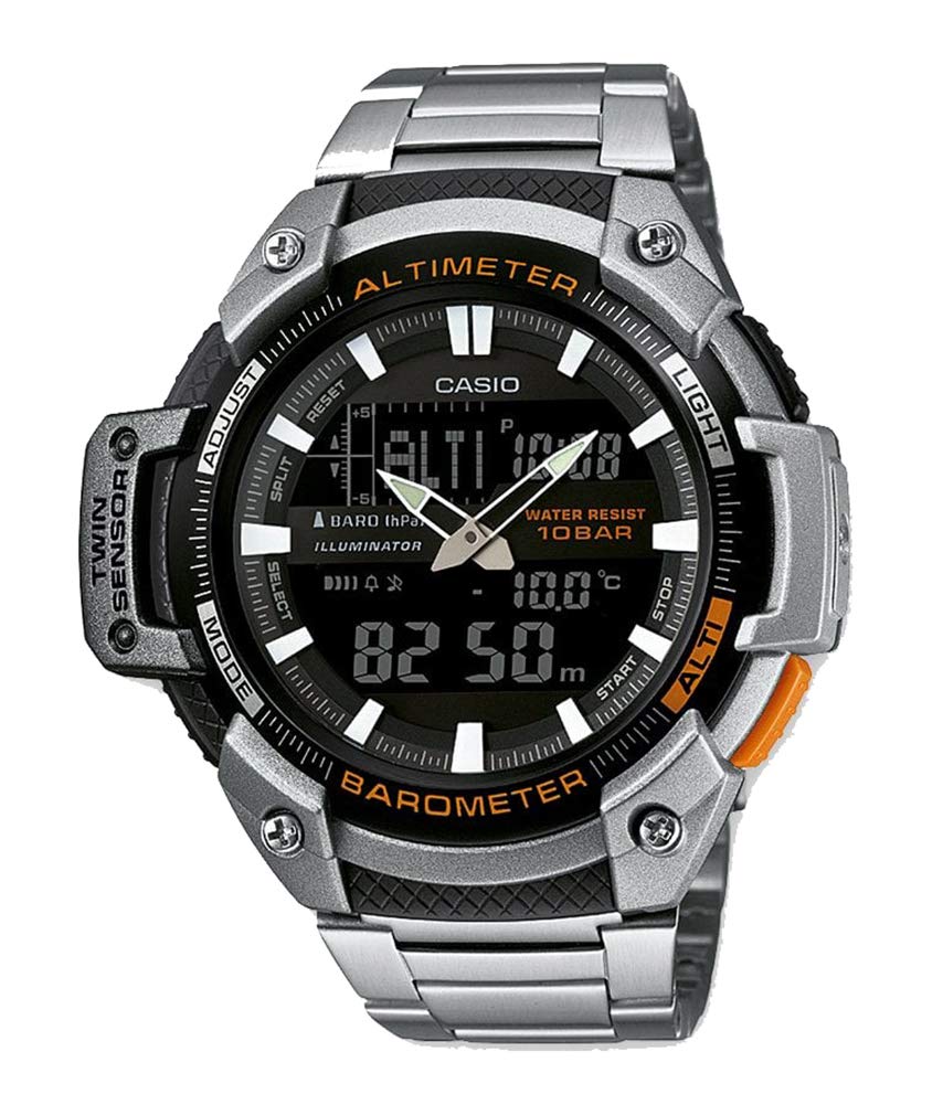 Casio HerrenArmbanduhr Analog-Digital Quarz Edelstahl SGW-450HD-1BER