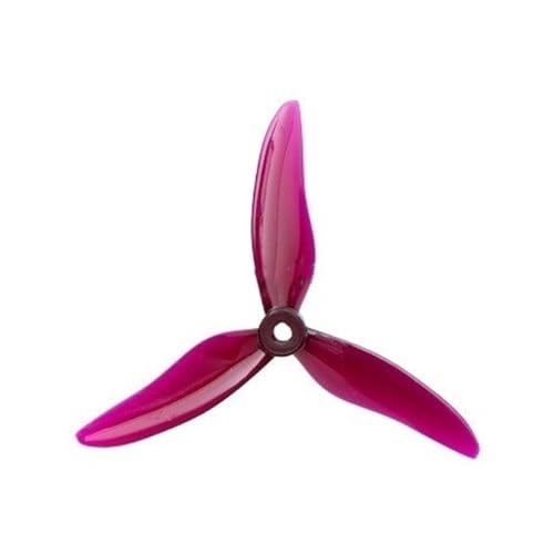 LSFWJP for Gemfan 24PCS/12 Pairs for Hurricane 51499 5 Zoll 3-Blatt Propeller for RC Drone FPV Racing Freestyle 2207 2306 Motor for Nazgul5 LAL5 (Color : 12 Pair Purple)