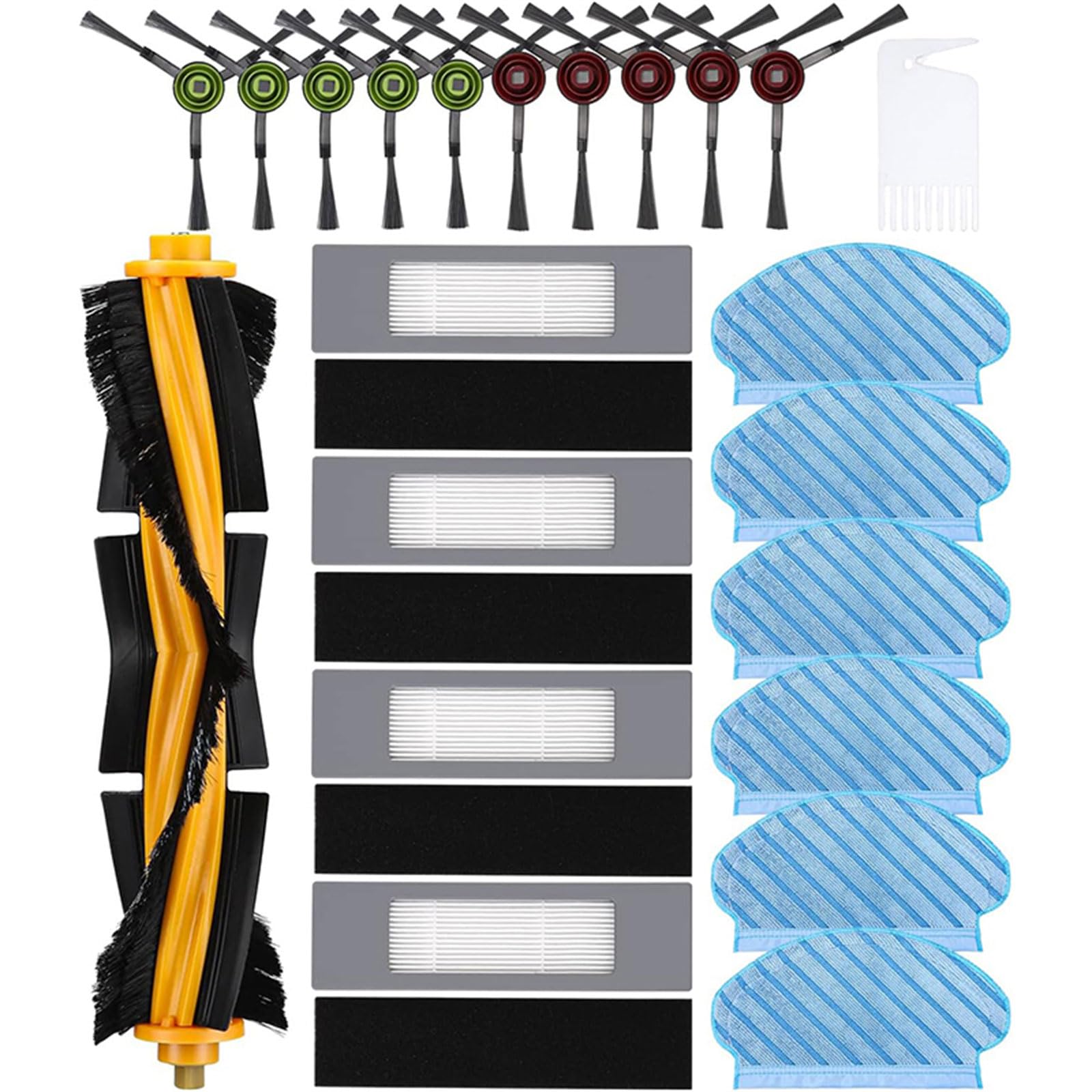 MOIDHSAG Staubsauger-Mopp-Filter-Seitenbürsten, Ersatzteil, Kehrroboter-Zubehör für Ecovacs950 920 Staubsaugerroboter